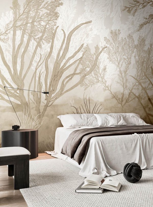 Aquatic Tale - Mono contemporary wallpaper
