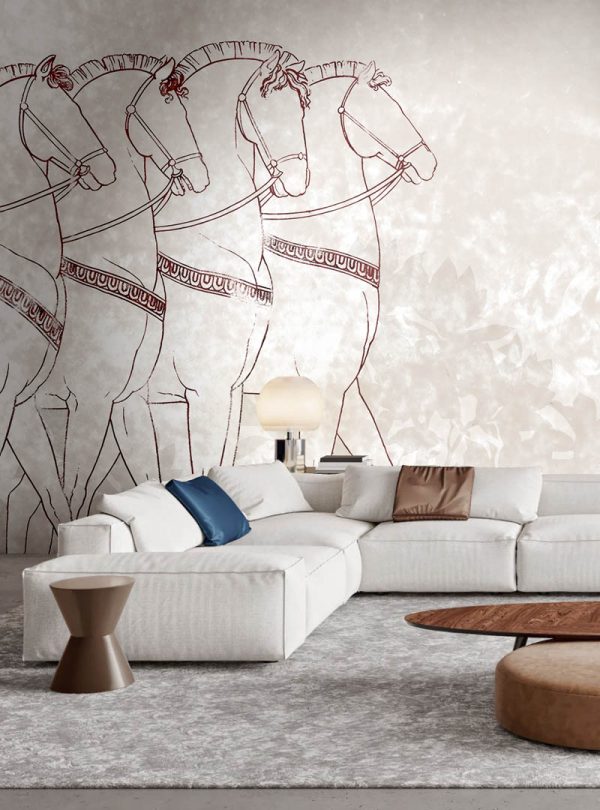 Romani Equi contemporary wallpaper
