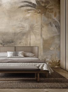 Palm Dreams II contemporary wallpaper