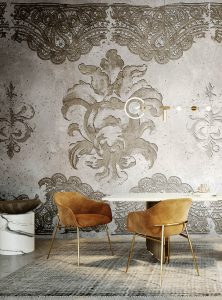 Faded Grace contemporary wallpaper